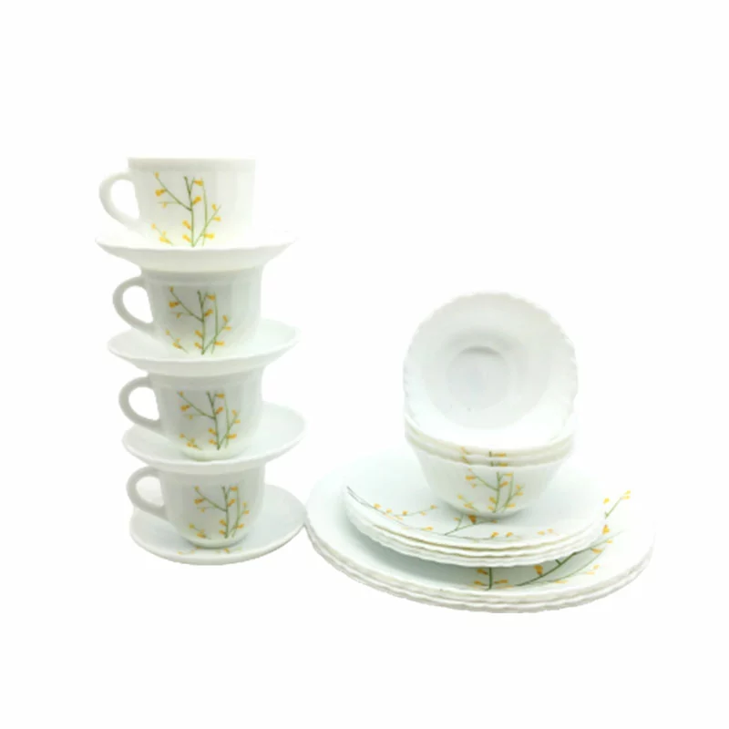 La Opala Dinner Set Citron Weave Classique 20 Pieces LW020