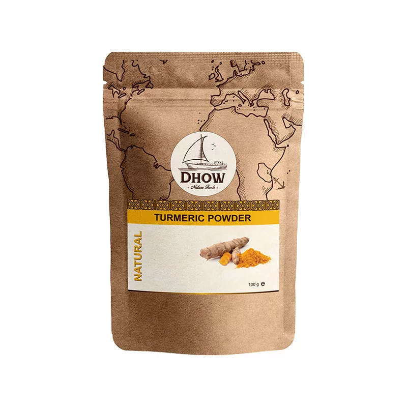 Dhow Organic Natural Turmeric 100g Powder, No Sulphates