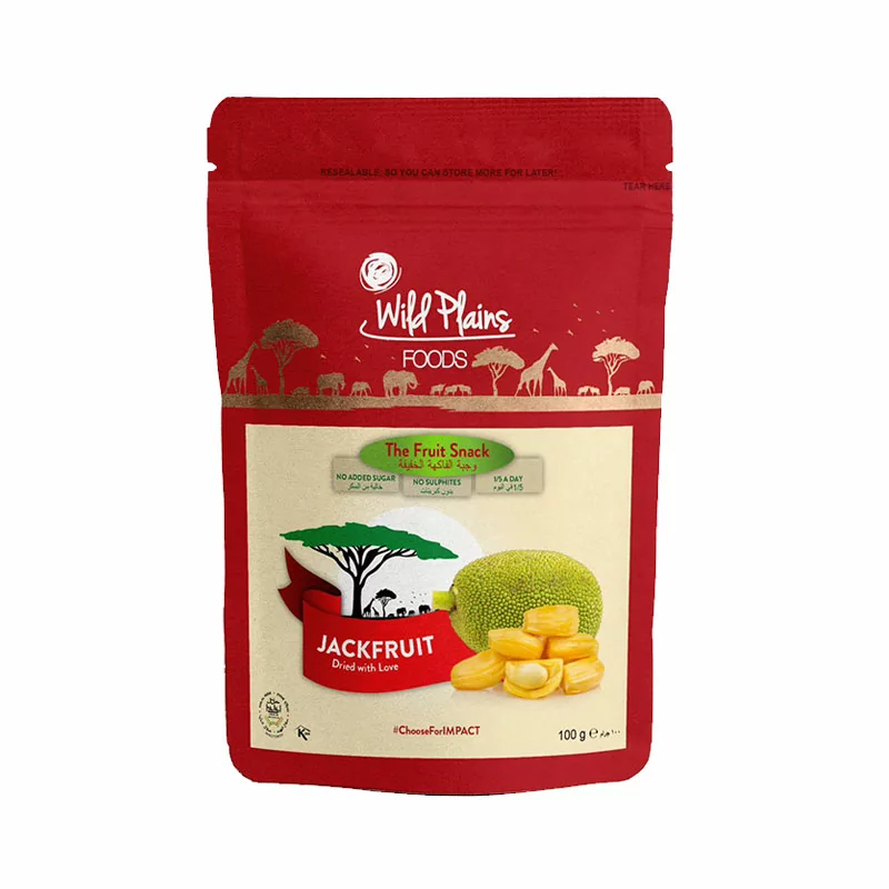 Wild Plains Dried Foods Organic Jackfruit 100g Chunks, No Added Sugar, No Sulphates