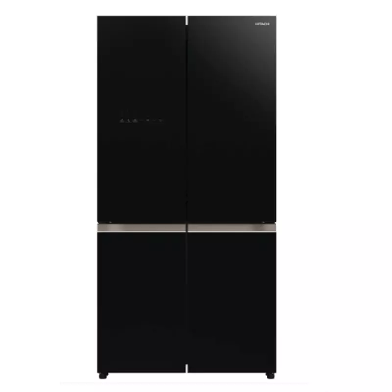 Hitachi Refrigerator 600L 4 Side by Side Door Bottom Freezer Black Finish R-WB720PUN7BBK