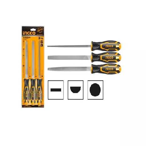 Ingco Steel File 3pcs Set HKTFS1308