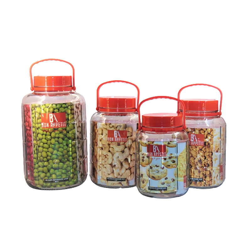 Bon Appetit Glass Jar Screw Red Lid 8L HM-BA99P