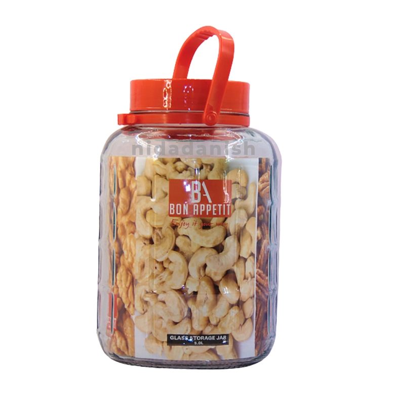 Bon Appetit Glass Jar Screw Red Lid 5L HM-BA98