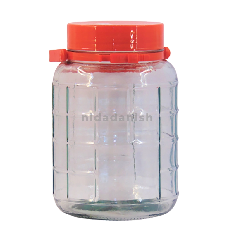 Bon Appetit Glass Jar Screw Red Lid 5L HM-BA98