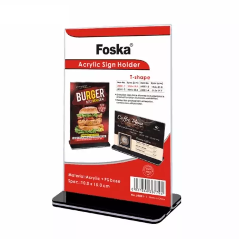 Foska Acrylic Image Stand A4 T-Shape J4001-4 6622