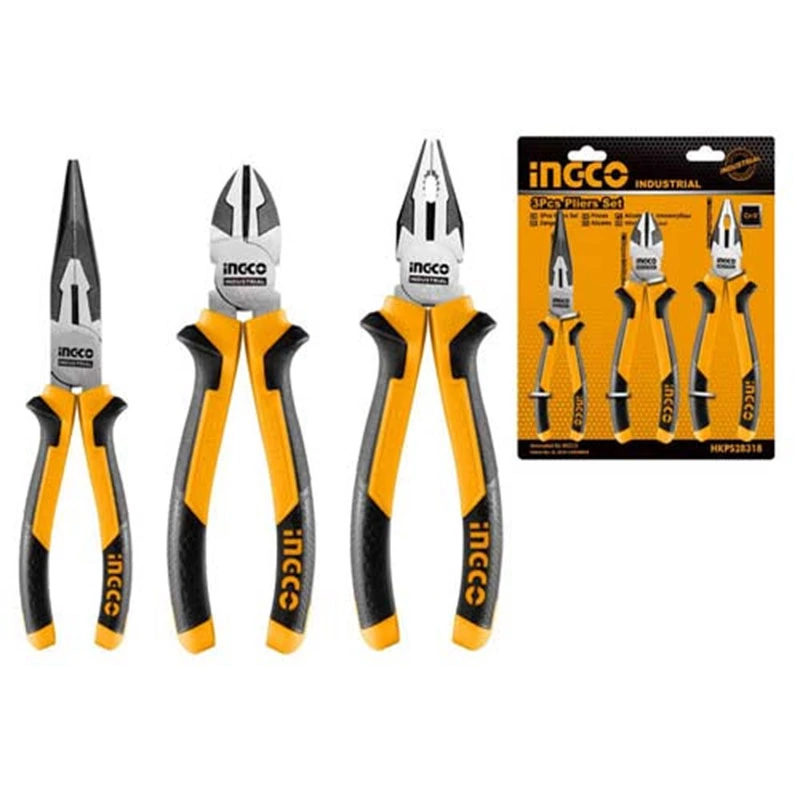 Ingco Pliers Set 8" Pack of 3 HKPS08318