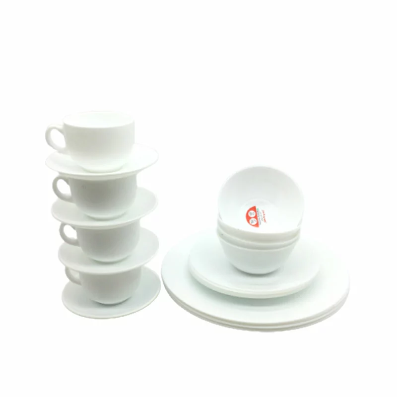 La Opala Dinner Set Ivory White 20 Pieces L1020