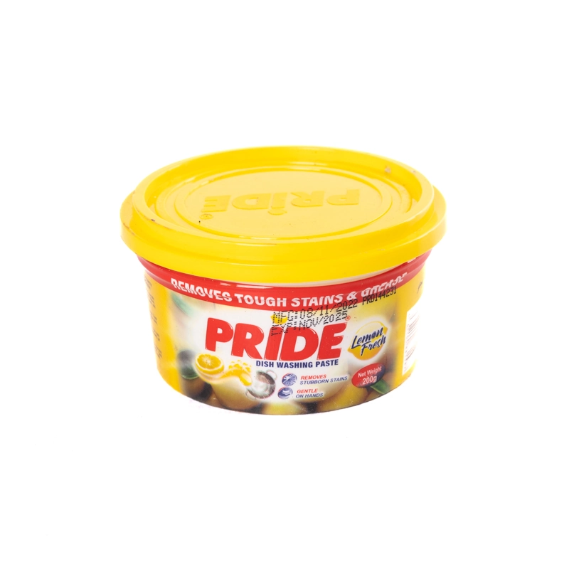 Pride Dishwashing Paste Lemon 200g Free 100g (Pack of 24)