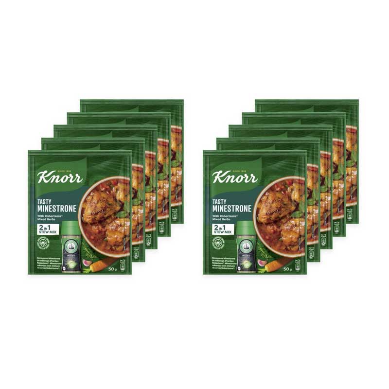 Knorr Packet Soup 50gm Minestrone & Herbs Pack of 10