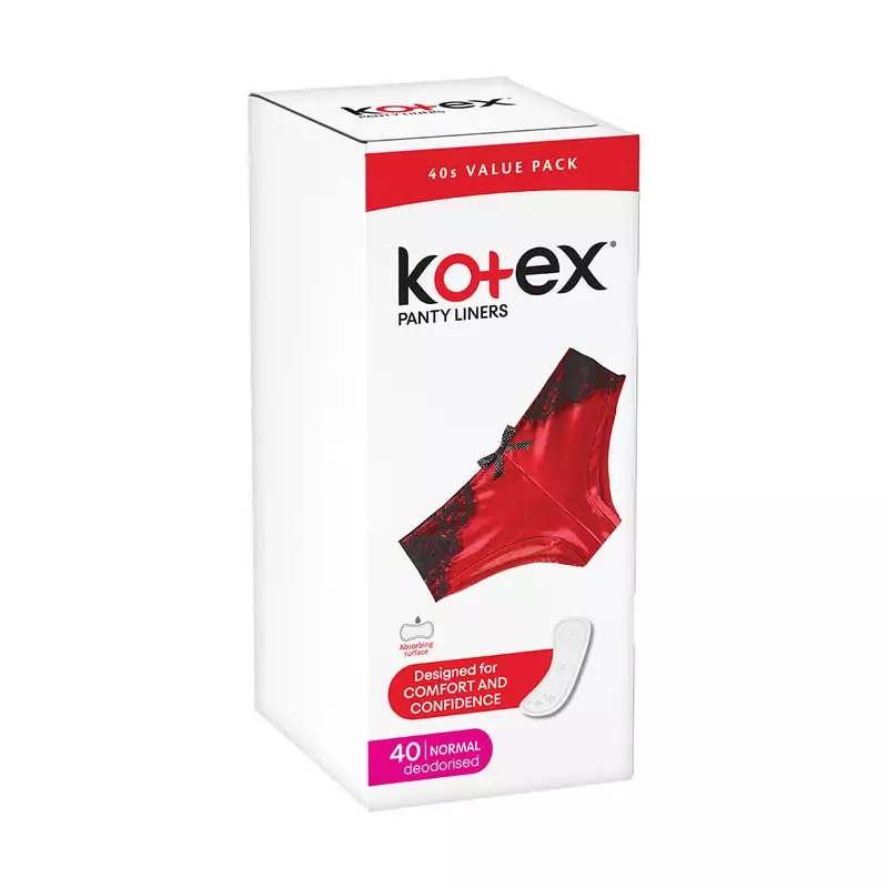 Kotex Panty Liner Normal 40 Counts (Pack of 16)