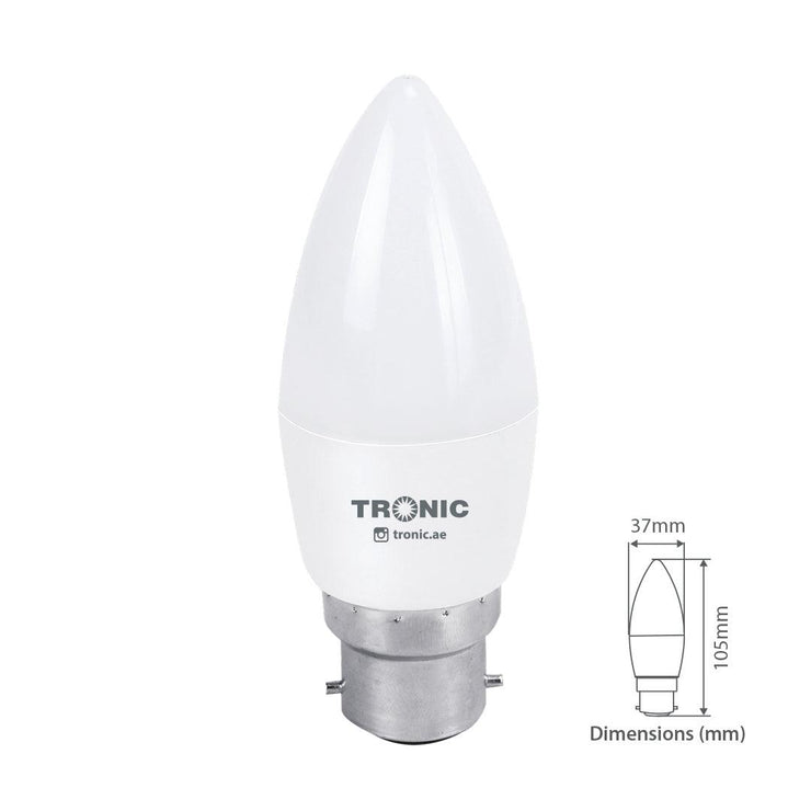 Tronic 4 Watts Candle Flame LED B22 (Pin) Bulb