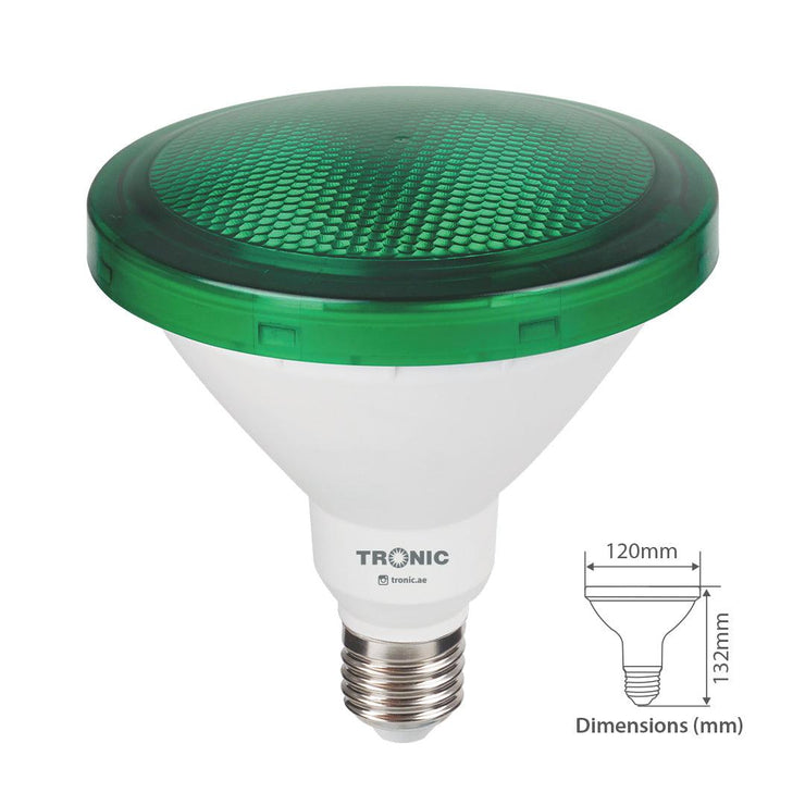 Tronic 15W PAR38 Green LED Bulb