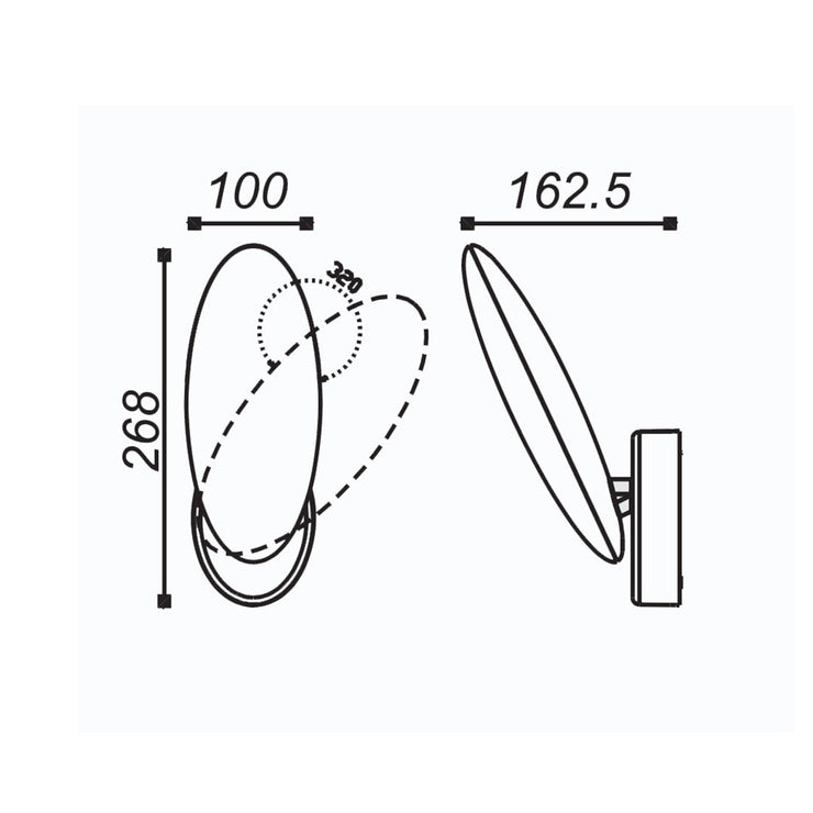 Tronic Tiltable White Wall Light