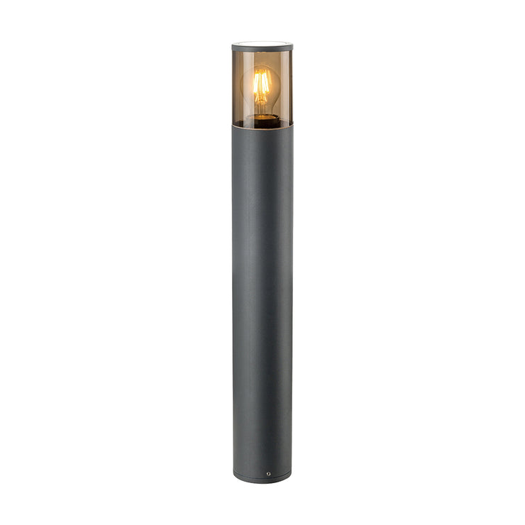 Tronic Round Black Bollard Light