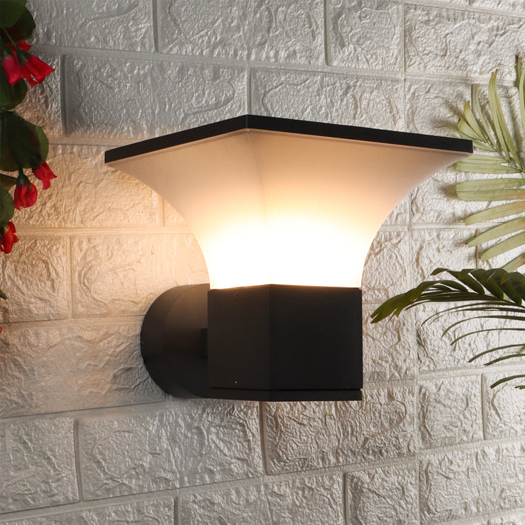 Tronic Black Square Cone-Shaped Wall Light