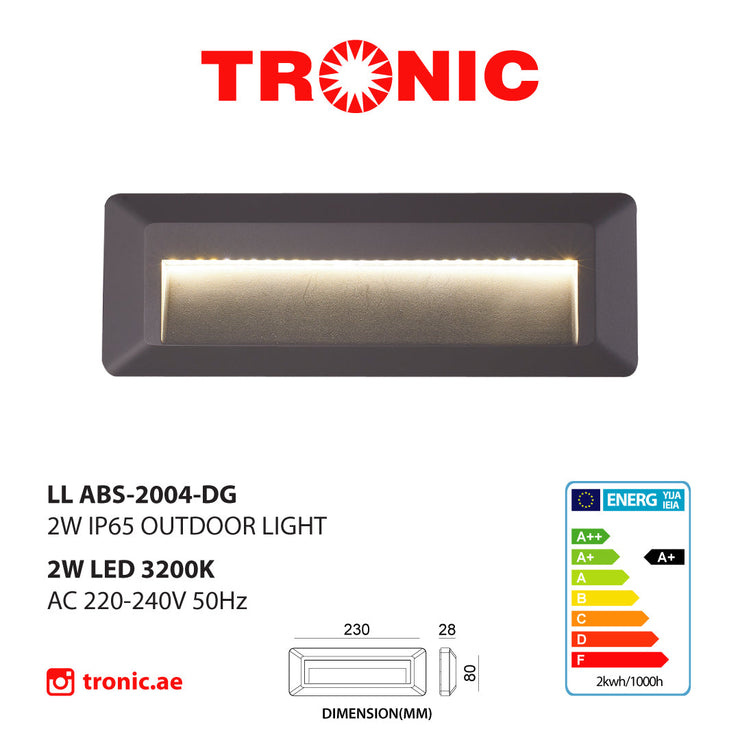 Tronic Rectangular LED Step Light