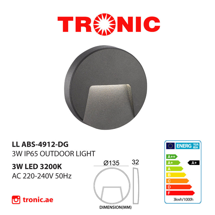 Tronic Circular Curved LED Step Light