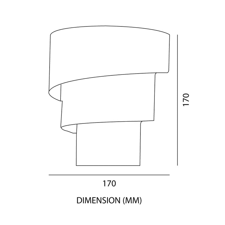 Tronic Spiral Scone Decorative Wall Lamp