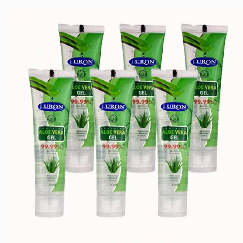 Luron Aloe Vera Gel 99% 50ml BLL130 Pack of 6