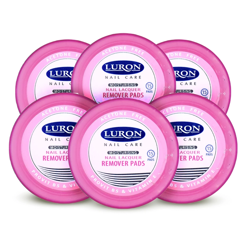 Luron Nail Lacquer Remover Pads with Provit B5 & Vitamin E 15pads