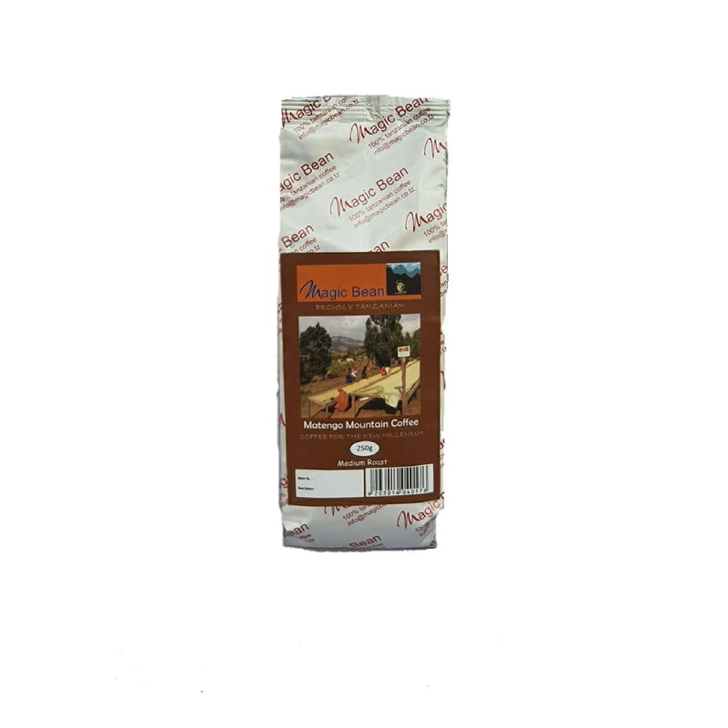 Magic Bean Matengo Mountain Ground Coffee 250g Fresh Arabica Coffee from the slopes of MATENGO Mountain