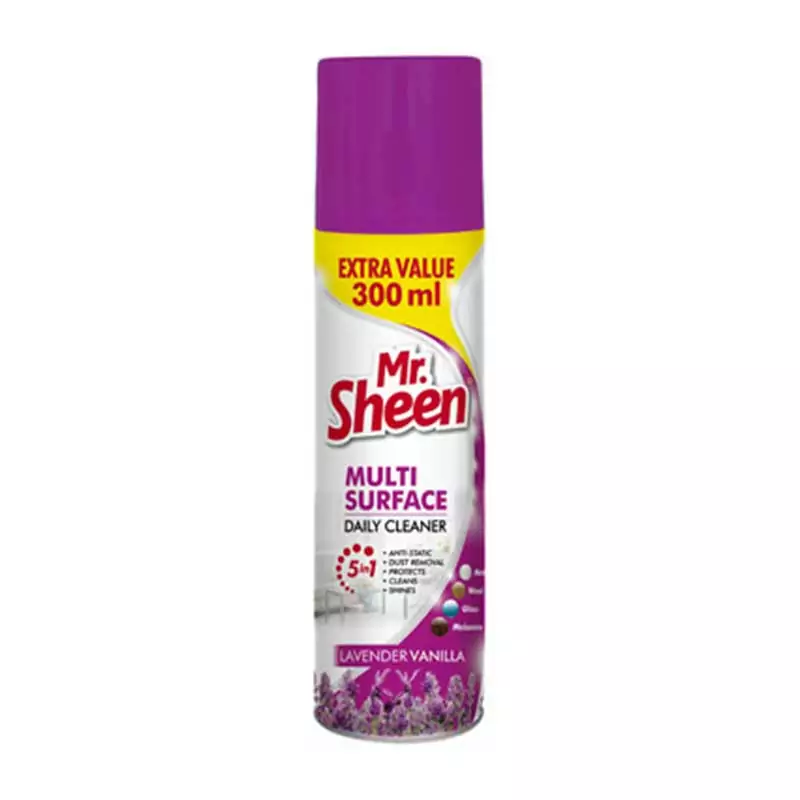 Mr Sheen Multi Surface, Daily Cleaner, Anti Static, Dust Removal, Shines, Lavender 300ml SH642