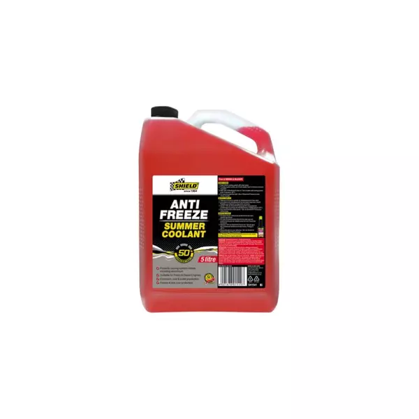 Shield Auto Anti-Freeze Summer Coolant 50% Concentrate 5L Red SH1541