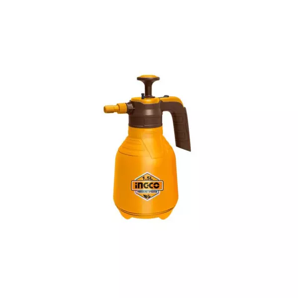 Ingco Hand Pressure Sprayer 1.5L with Adjustable Nozzle, Straight Jet & Mist Spray HSPP201502