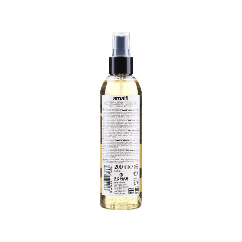 Amalfi Argan Body Oil with Vitamin E 200ml 6260