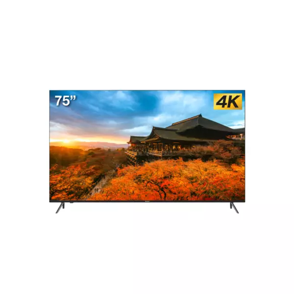 Sharp 75" 4K UHD LED Smart Android TV with HDR, Google Voice Assistant 4T-C75EK2NX