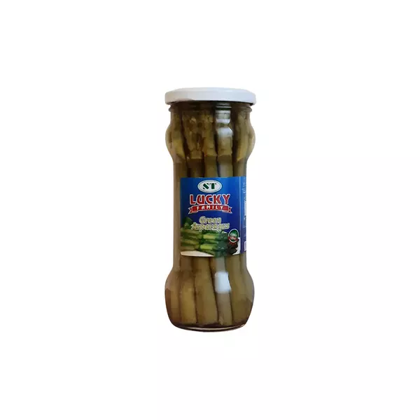 Lucky Family Green Asparagus 370g (Pack of 12)