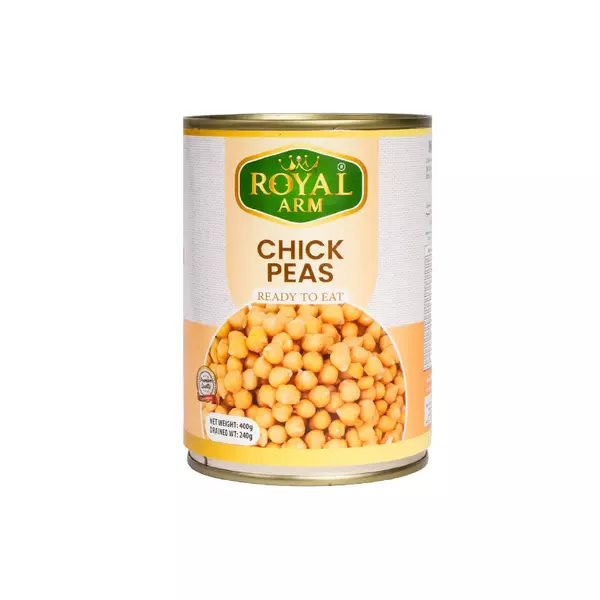 Royal Arm Ready To Eat Chick Peas 400g (Pack of 24)