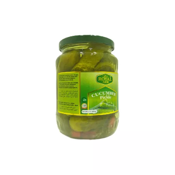 Royal Arm Whole Cucumber Pickle 680g (Pack of 12)