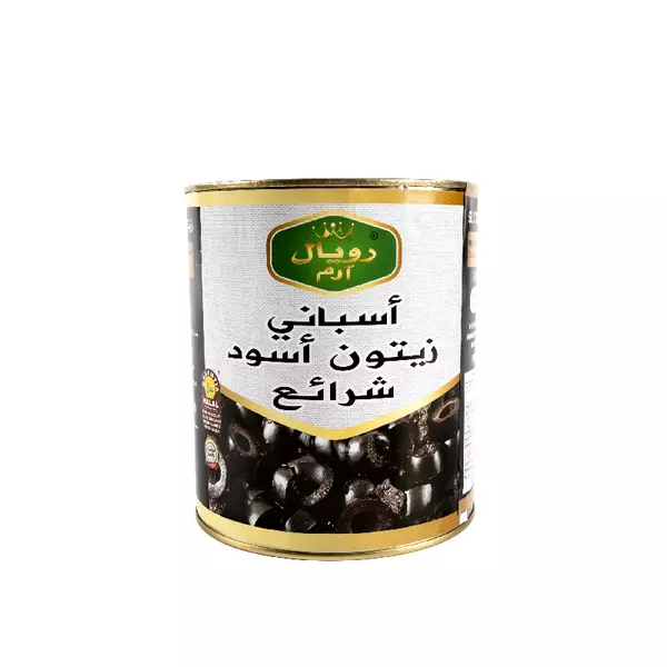 Royal Arm Sliced Black Olives 3150g (Pack of 6)