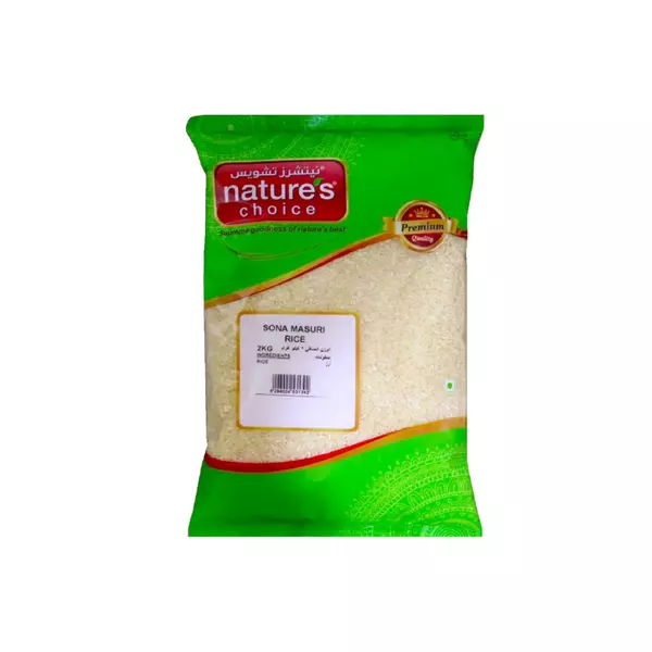 Nature's Choice Sona Masuri Rice 2kg (Pack of 6)