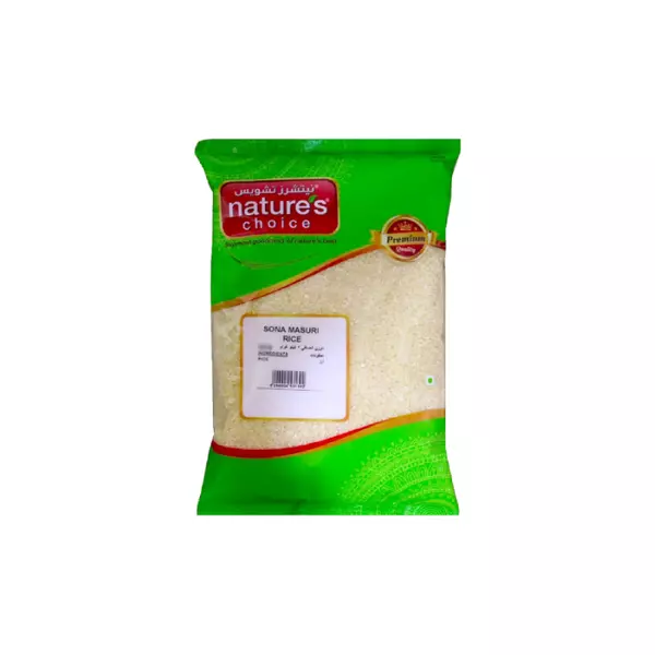 Nature's Choice Sona Masuri Rice 1kg (Pack of 12)