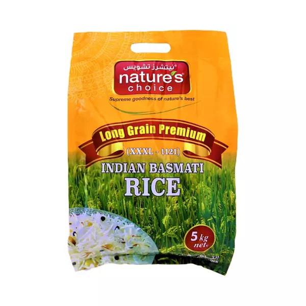 Nature's Choice Long Grain Premium Basmati Rice 5kg