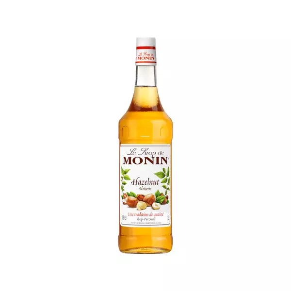 Monin Hazelnut Flavored Syrup 1L (Pack of 6)