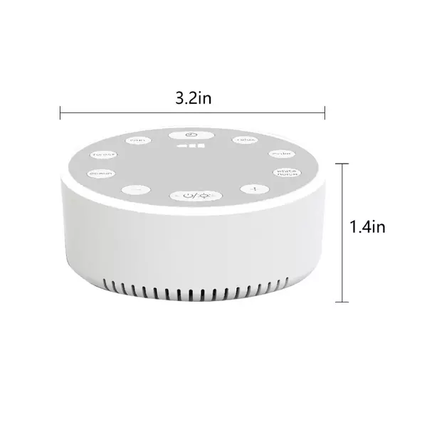 White Noise Sleep Sounder, White Noise Sleep Aid, Mood Regulation, Breathing Light Speaker, Portable And Compact, Comfortable To Sleep.