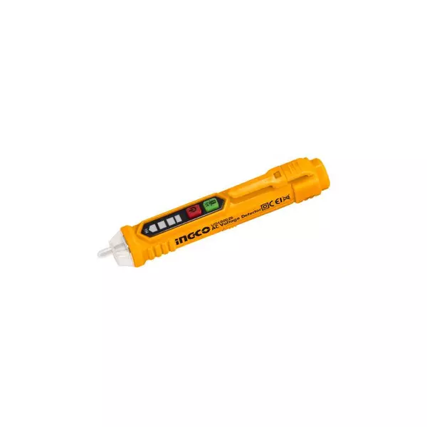 Ingco AC Voltage Detector 12-1000V with Alarm Mode, Flash Light, 2pcs R03 AAA Batteries n VD100026