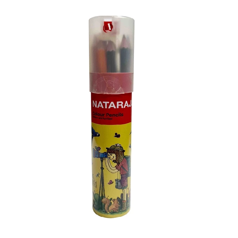 Nataraj Colour Pencil Tin Big 12 Colours P04089