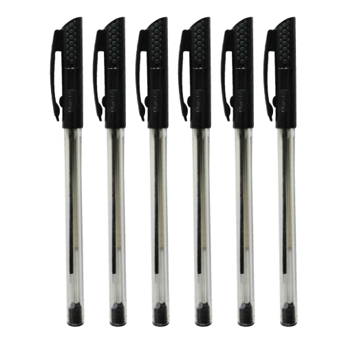 Nataraj Surfer Ball Fine Pen 0.7mm 6pcs Black P04752