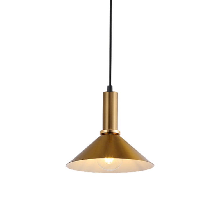 Tronic Coned Shape Gold Pendant Light