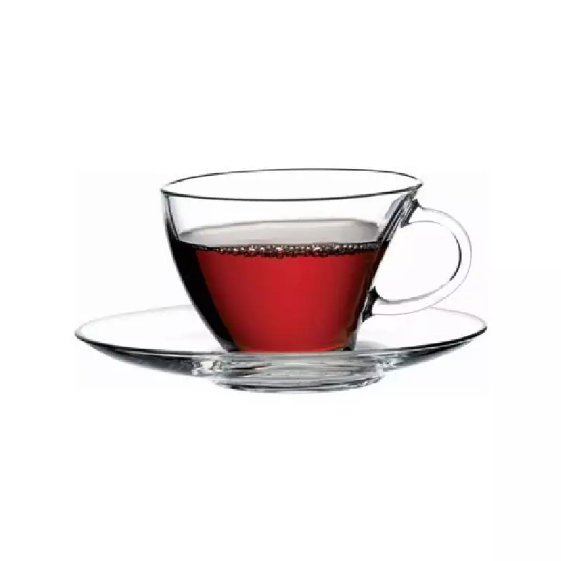 Pasabahce Penguen Tea Cup Saucer 230ml 6pcs 98396