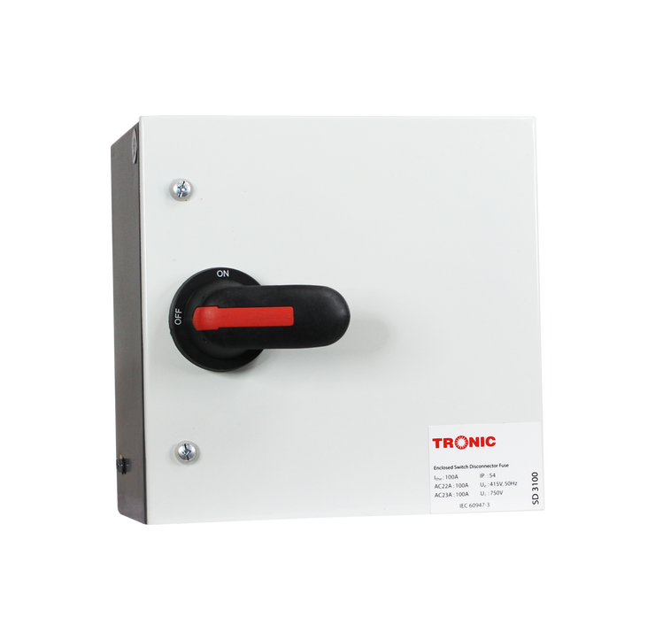 Tronic Main Switch Fused With Rotary 100A