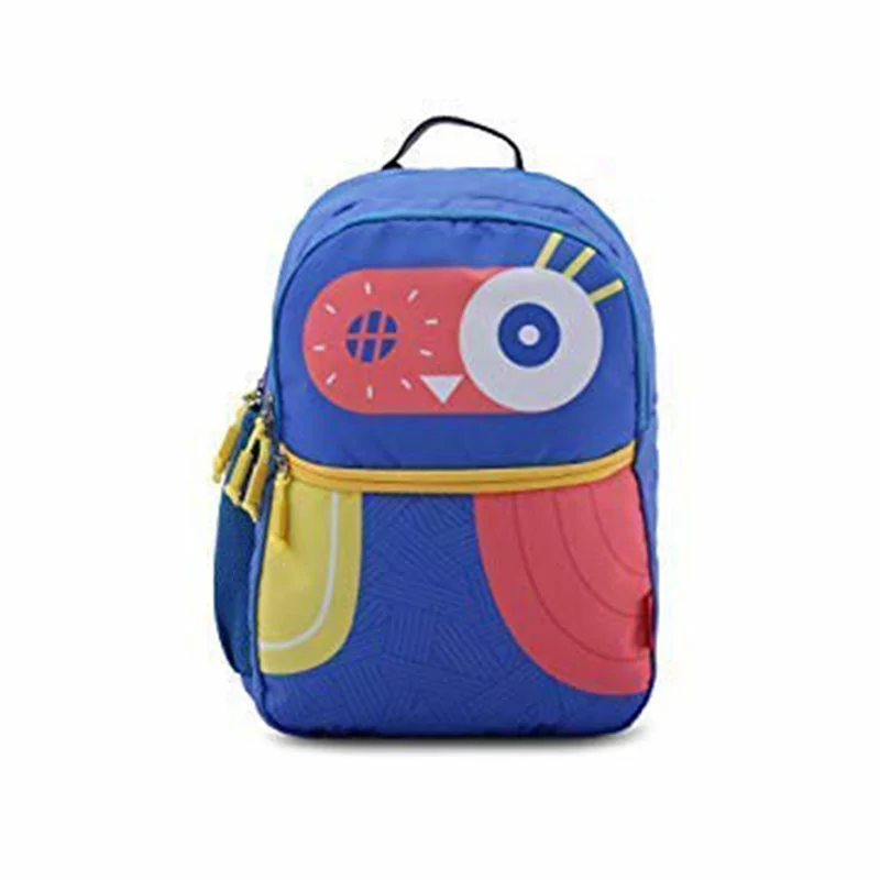 Harissons School Backpack Owl 19L 27 x 30 x 9cm Smalt Jasper Royal Blue Peach Yellow