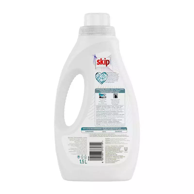 Skip Auto Washing Liquid Perfect for White Clothes 1.5L Pack of 3 SPFWC