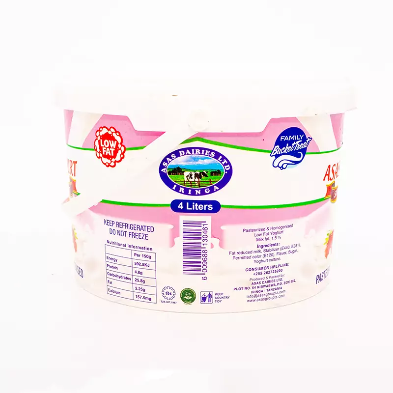 Asas Yoghurt 4L Strawberry