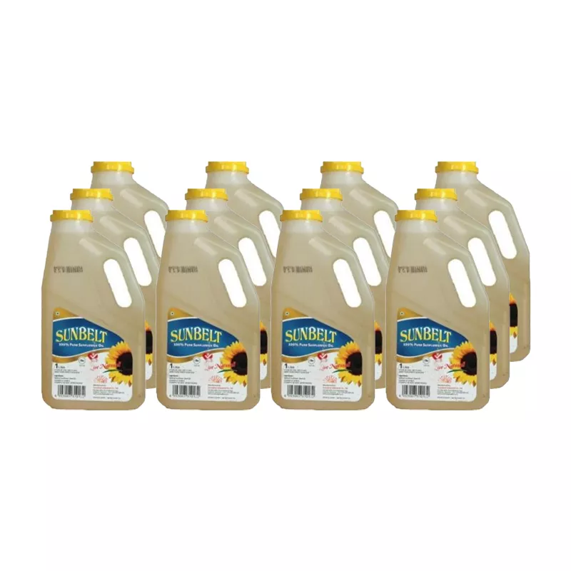 Sunbelt Sunflower Oil 1L Jerrycan (Pack of 12)