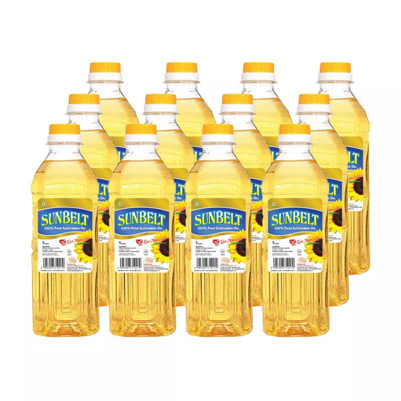 Sunbelt Sunflower Oil 1L Pet Bottle (Pack of 12)